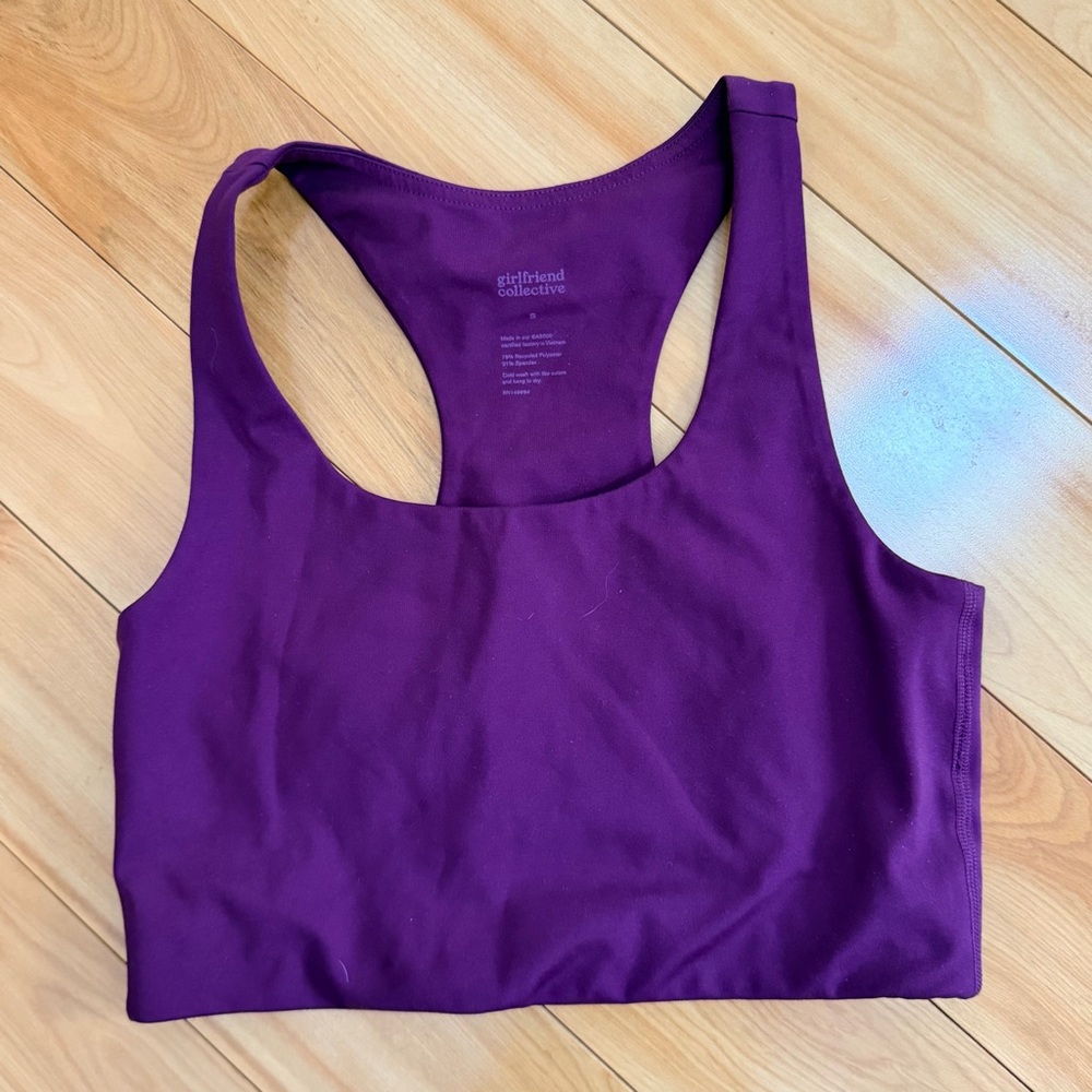 SOLD Girlfriend collective purple sports bra size S - Picture 2 of 4